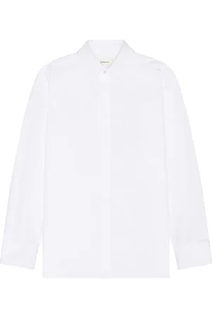 Saint Laurent Chemise Col Monsieur in White