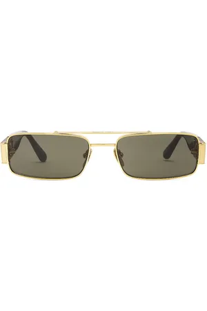 Linda Farrow Joey Sunglasses in Metallic Gold
