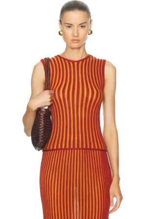 Escvdo Marina Halter Top in Rust