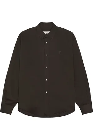 Ami ADC Boxy Fit Shirt in Brown