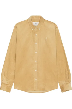 Ami Classic Fit Shirt in Brown