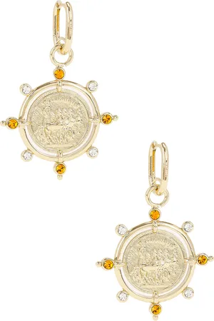 Paco rabanne Summer Sun Medals Earrings in Metallic