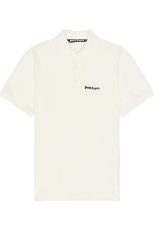 Palm Angels Classic Logo Embroidered Polo in White