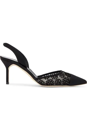 Manolo Blahnik Capsli 70 Lace Pump in