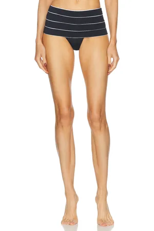 Tropic of C Deco Bikini Bottom in Black