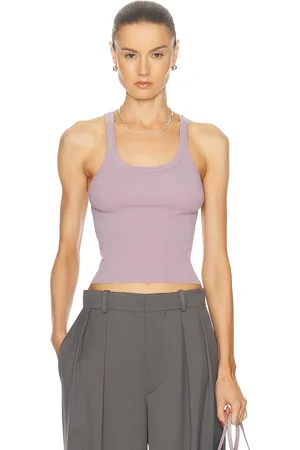 RE/DONE Cropped Ribbed Tank in
