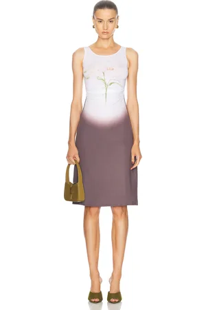 Maisie Wilen Software Midi Dress in Grey