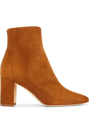 Manolo Blahnik Rosie Suede 70 Boot in Brown
