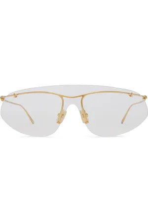 Bottega Veneta Knot Sunglasses in Metallic Gold