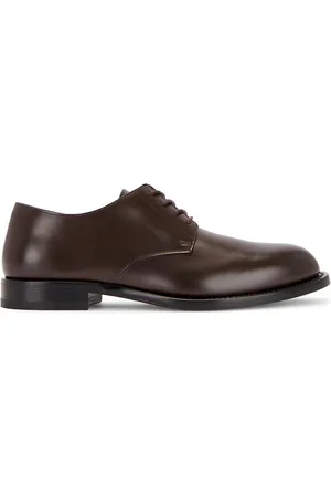 The Row Novus Derby Loafer in Chocolate