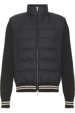 Moncler Zip Up Down Jacket in Blue