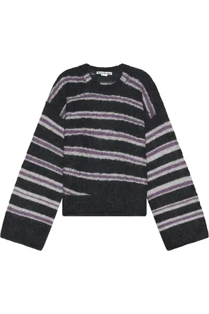 Acne Studios Striped Sweater in Grey