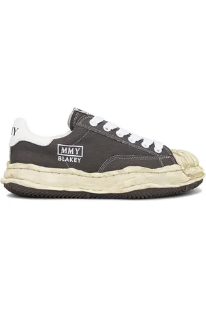 Maison Mihara Yasuhiro Blakey Vintage Color Dyed Original Sole Canvas Low Top Sneaker in Grey