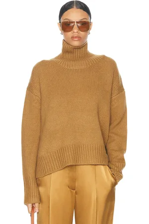 SABLYN Scarlett Mock Neck Drop Shoulder Sweater in Mustard