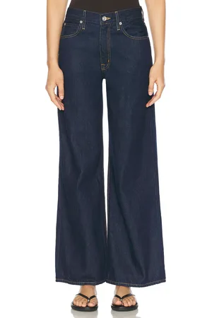 SLVRLAKE Selena Straight Leg in Denim-Dark