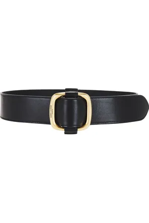 Saint Laurent Leather Belt in Black