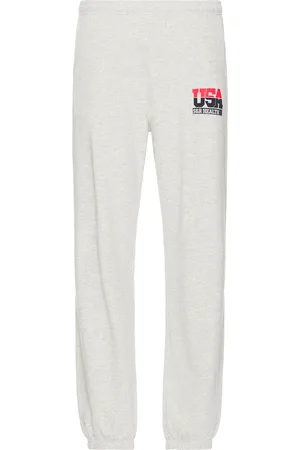 Sporty & Rich Team USA Sweatpant in Light Grey
