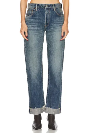 Moussy Hopewell Straight in Denim-Dark