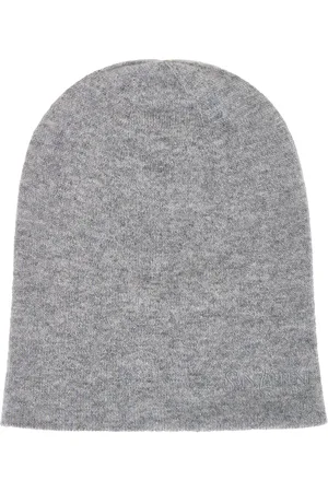 Saint Laurent Logo Beanie in Grey