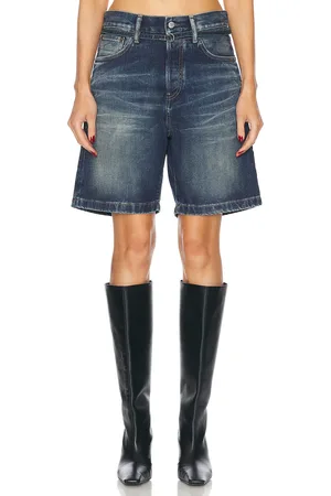 Acne Studios Roland Broadway Short in Denim-Dark