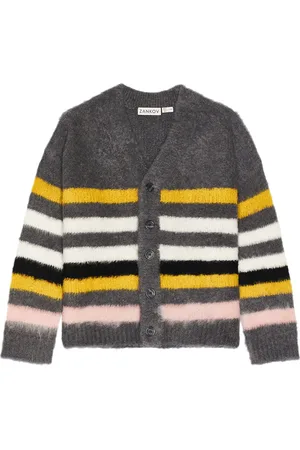 ZANKOV Tommy V Neck Cardigan in Grey