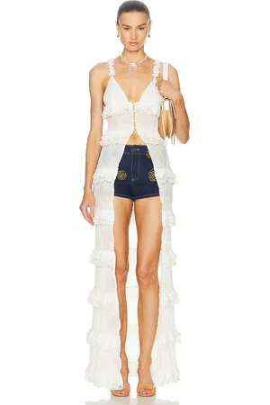 SIEDRES For FWRD Duster Tank Top in White