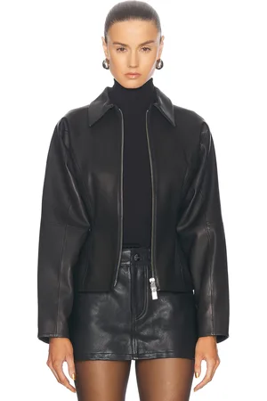 The Sei Fitted Leather Jacket in