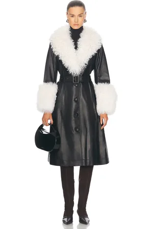 Saks Potts Foxy Coat in Black