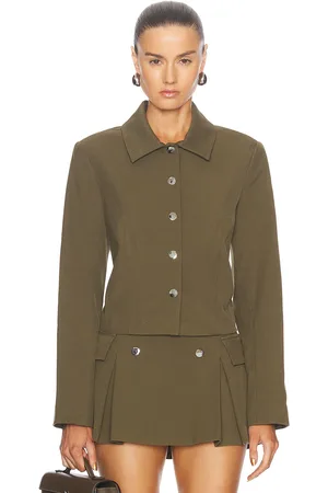 Staud Marino Jacket in Olive