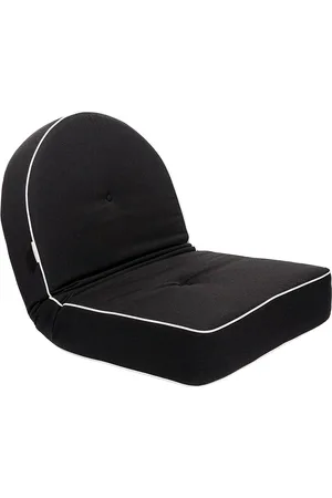 business & pleasure co. Reclining Pillow Lounger in Black