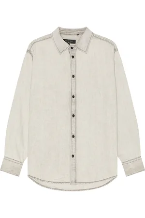 RAG&BONE Denim Matthew Shirt in Light Grey