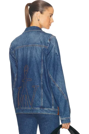 J.W.Anderson Twisted Denim Jacket in Denim-Dark
