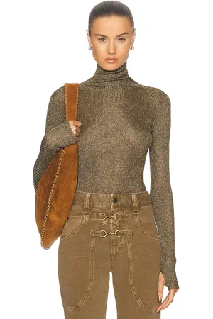 Isabel Marant Jaelis Top in Metallic Gold