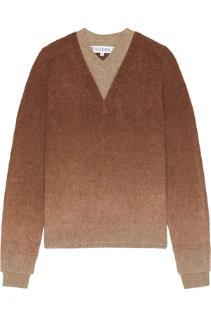 J.W.Anderson V-Neck Gradient Jumper in Brown