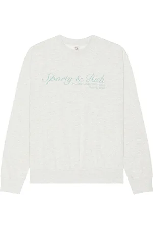Sporty & Rich French Crewneck in Grey
