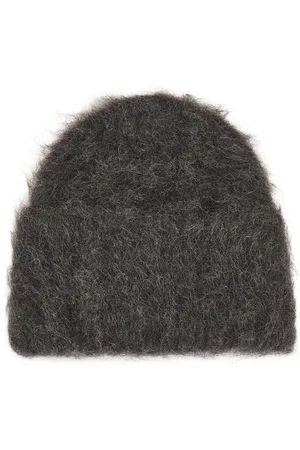 Totême Alpaca Knit Beanie in Grey