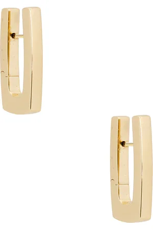 Bottega Veneta Hoop Earrings in Metallic Gold