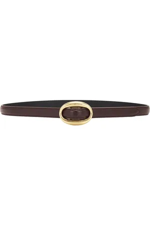 Saint Laurent Oval Belt in Black