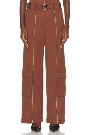 Simkhai Fabiana Belted Pant in Brown