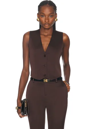 SER.O.YA Edwina Vest in Brown