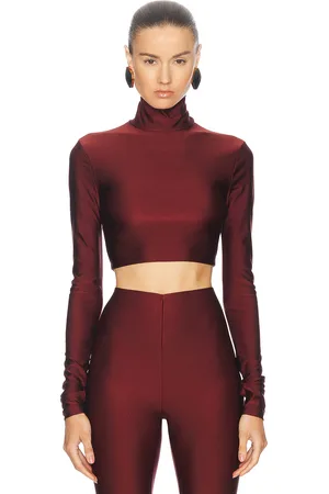 The Andamane Orchid Crop Top in Red