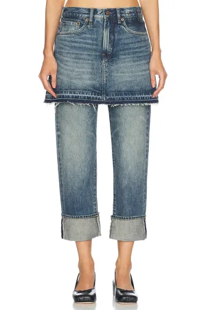 R13 Romeo Double Classic in Denim-Dark