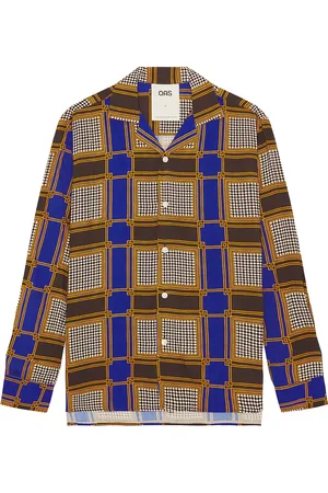 Oas Monaco Viscose Long Sleeve Shirt in Grey
