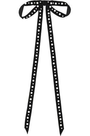 Jennifer Behr Annalee Bow Barrette in Black