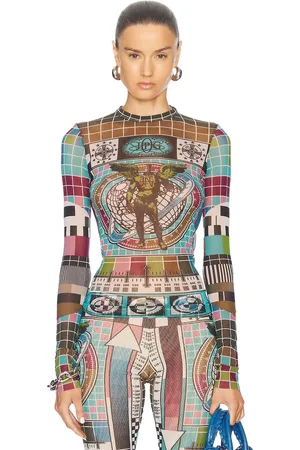 Jean Paul Gaultier Mire Long Sleeve Top in Multi