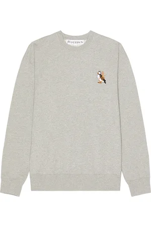 J.W.Anderson Puffin Embroidery Sweatshirt in Grey