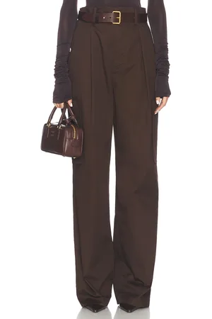 Helsa Paperbag Pant in Chocolate