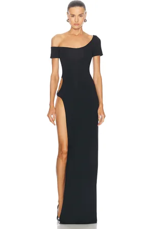 SID NEIGUM Side Cutout Off Shoulder Dress in