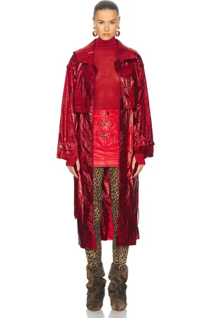 Isabel Marant Laika Coat in Red