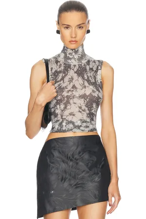 Moschino Turtleneck Top in Grey
